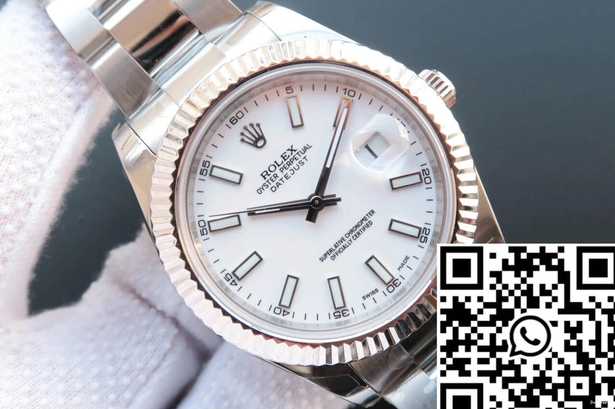 White Rolex M126334-0009 EW Datejust Dial Factory 0108